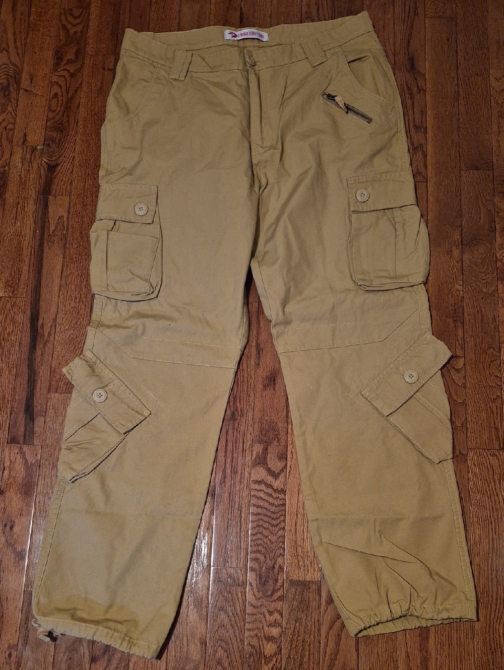 Womens Cargo Pants - Khaki Utility Style